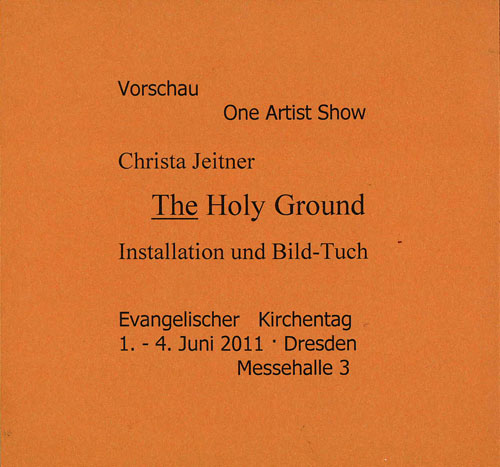 Read more about the article The Holy Ground, One-Artist-Show